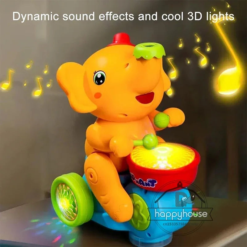 DrumBuddy™ Walking Elephant Drummer Toy