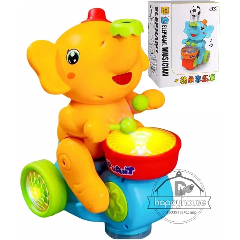 DrumBuddy™ Walking Elephant Drummer Toy