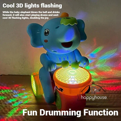 DrumBuddy™ Walking Elephant Drummer Toy